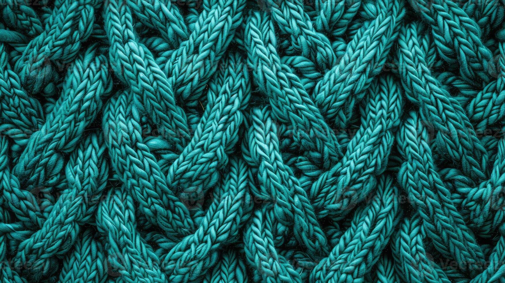A close up of a green knitted fabric photo