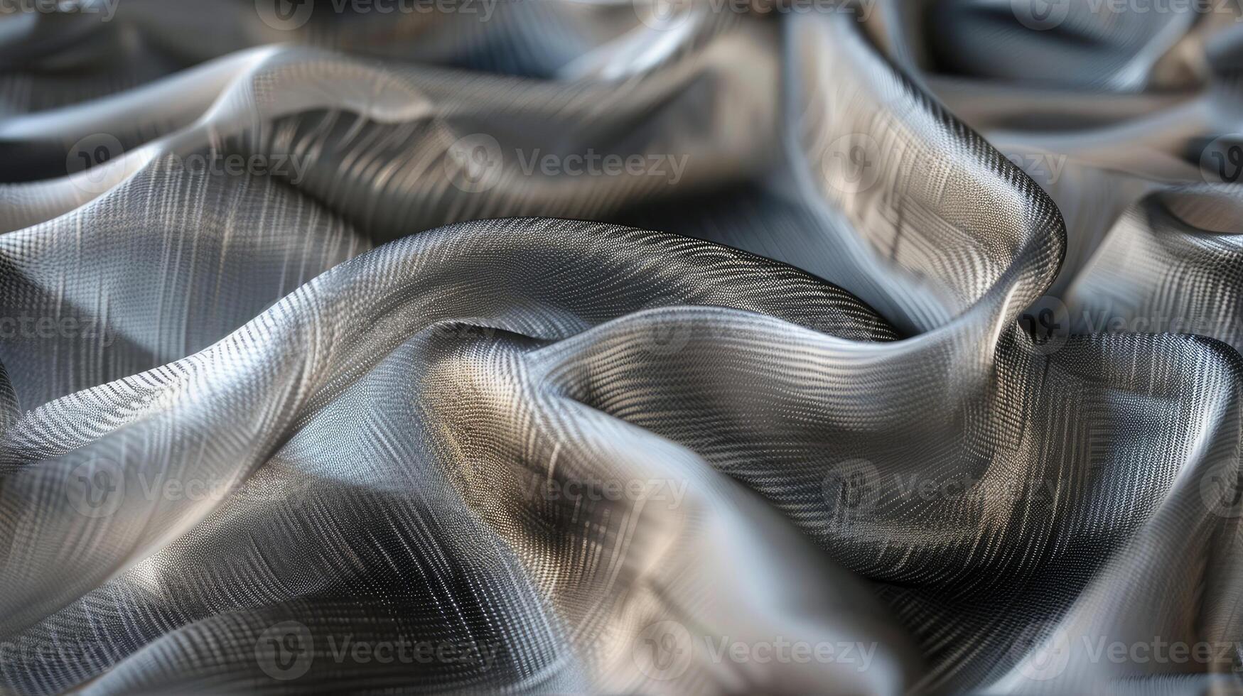 A close up of a fabric with a wavy pattern photo