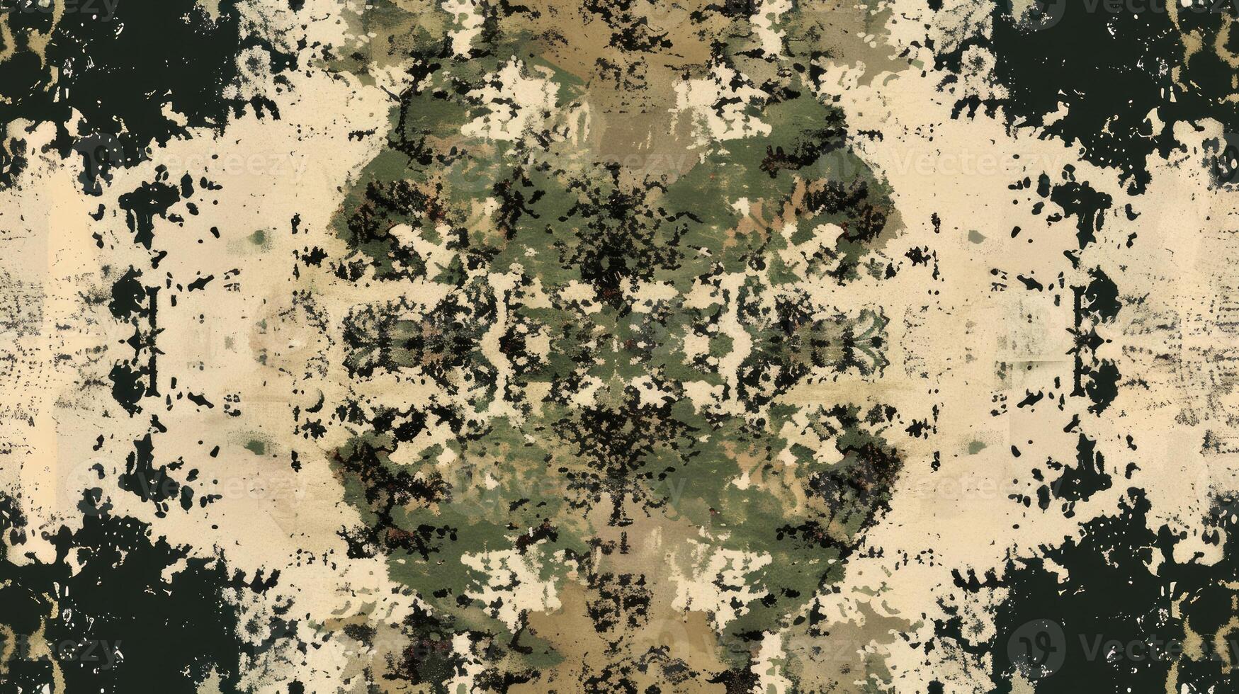 A camouflage pattern with a green and white background photo
