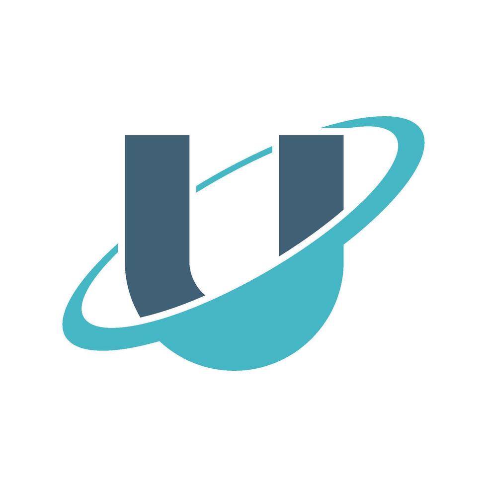 Orbit Ring Letter U Logo Template Illustration Design. EPS 10. vector