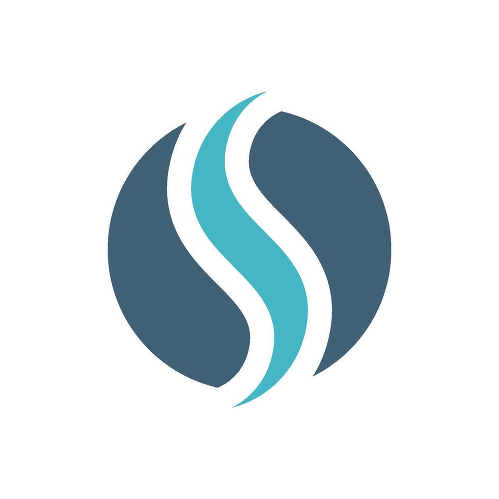 Inside Sphere Letter S Logo Template Illustration Design. EPS 10. vector