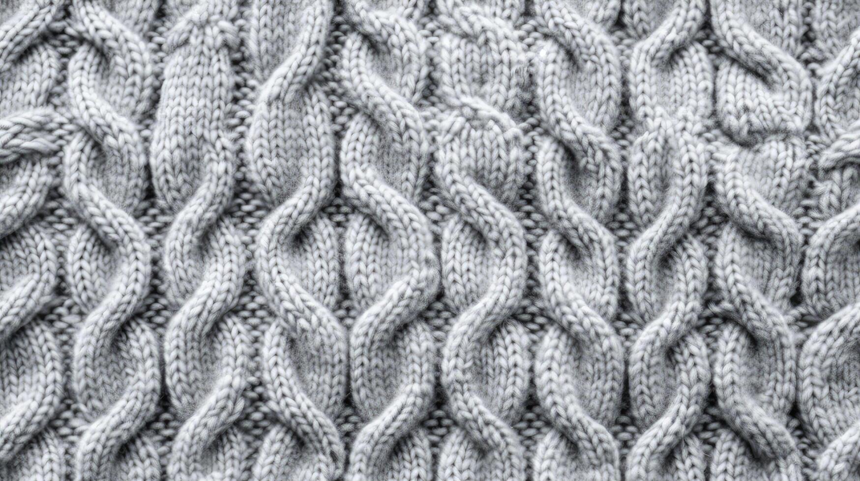 A close up of a knitted sweater photo