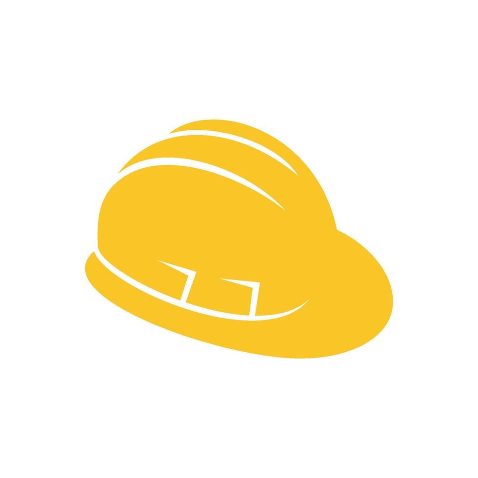 Yellow Safety Helmet Logo Template Illustration Design. EPS 10. vector
