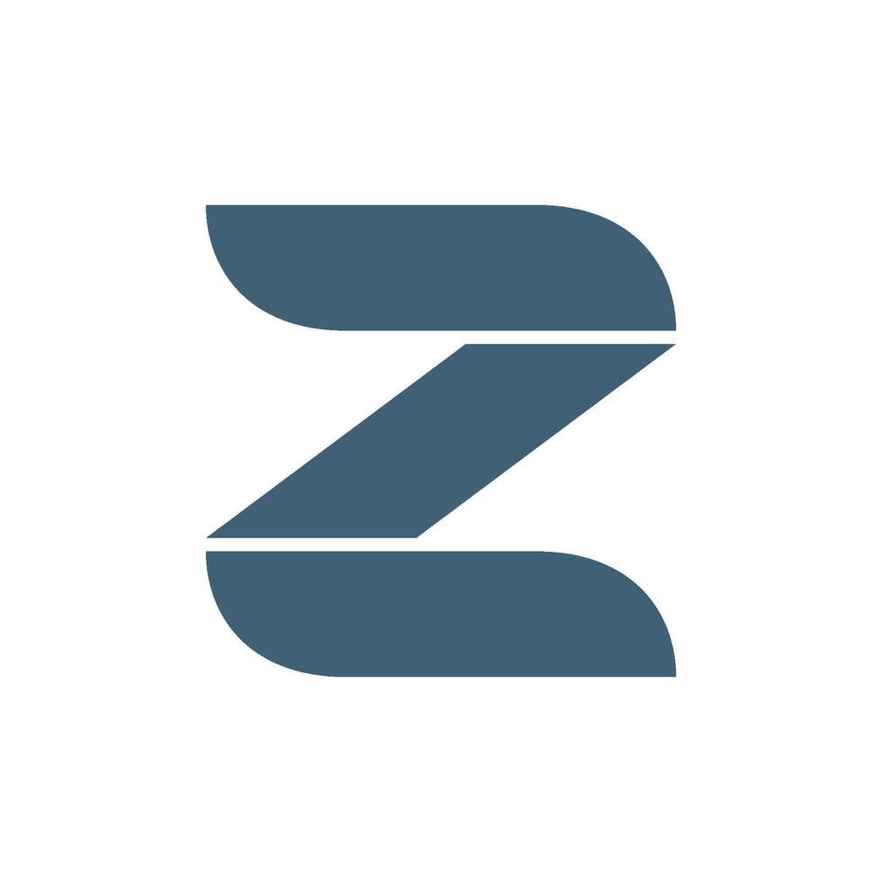 Simple Block Letter Z Logo Template Illustration Design. EPS 10. vector