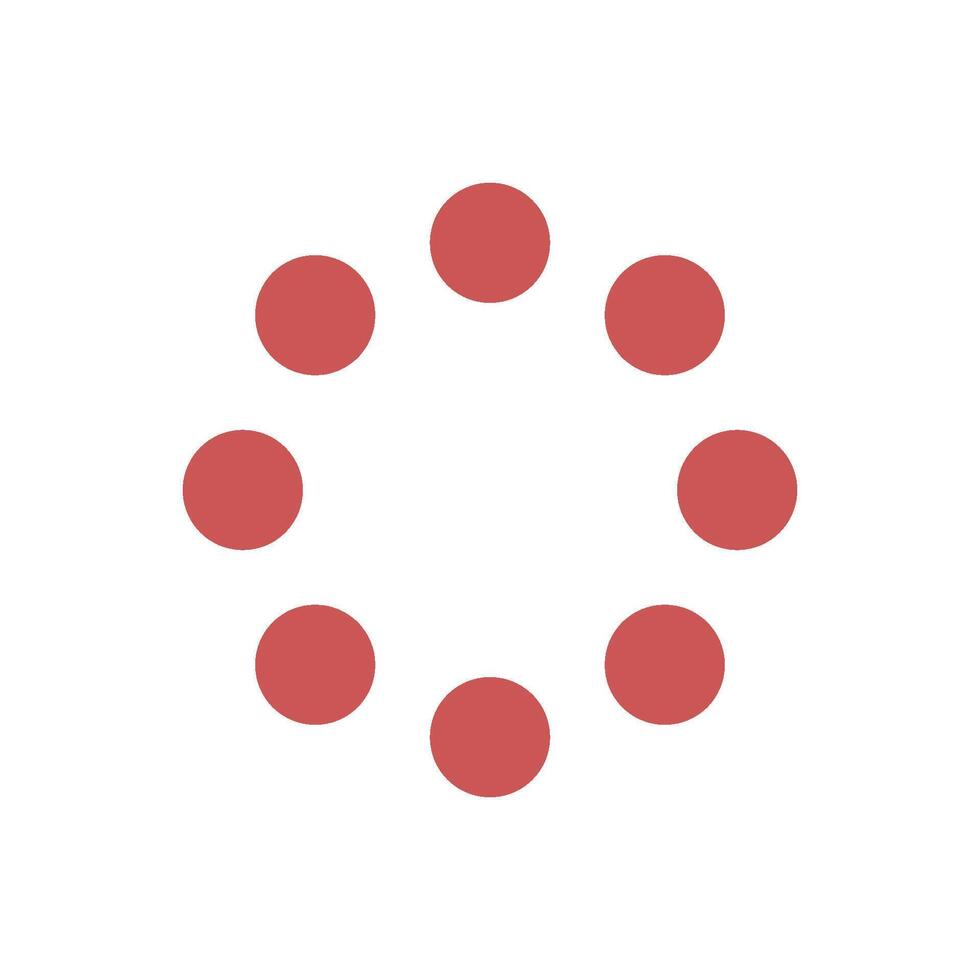 Red Dots Circle Logo Template Illustration Design. EPS 10. vector