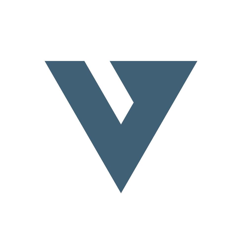 Modern Simple Letter V Logo Template Illustration Design. EPS 10. vector