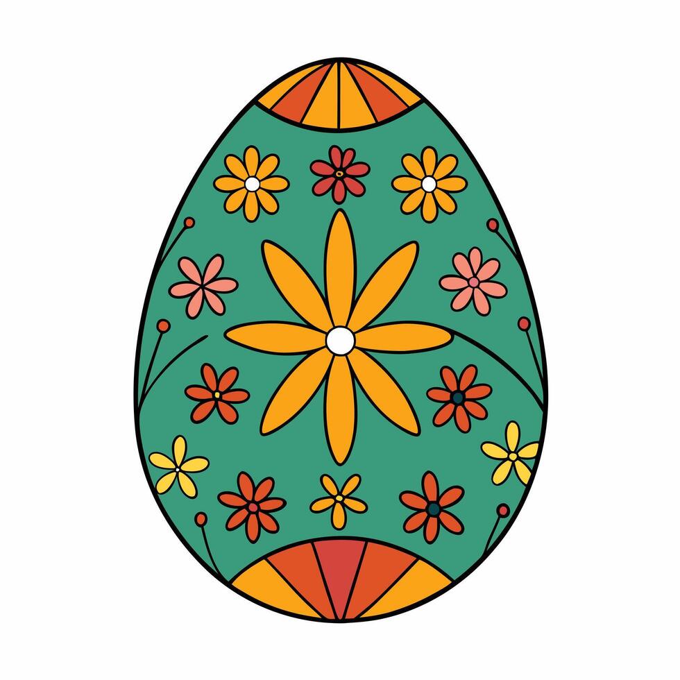 Minimalist Easter Egg. Sophisticated Flat Design for Holiday Greetings art cute card icon vector