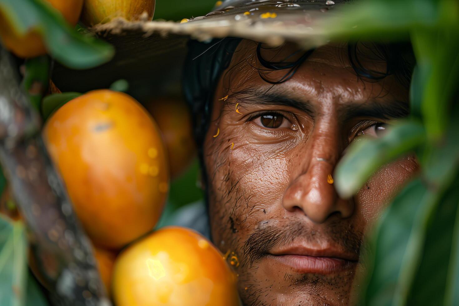 A man with a hat on photo