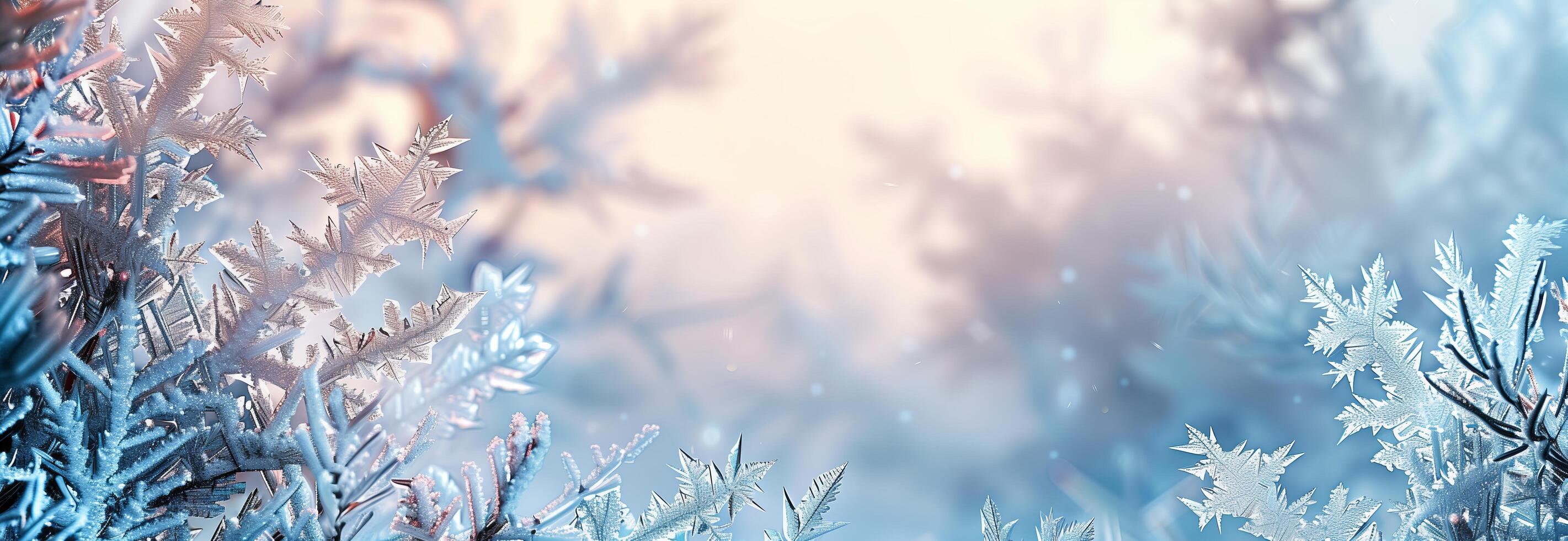 Frosty winter background wallpaper photo