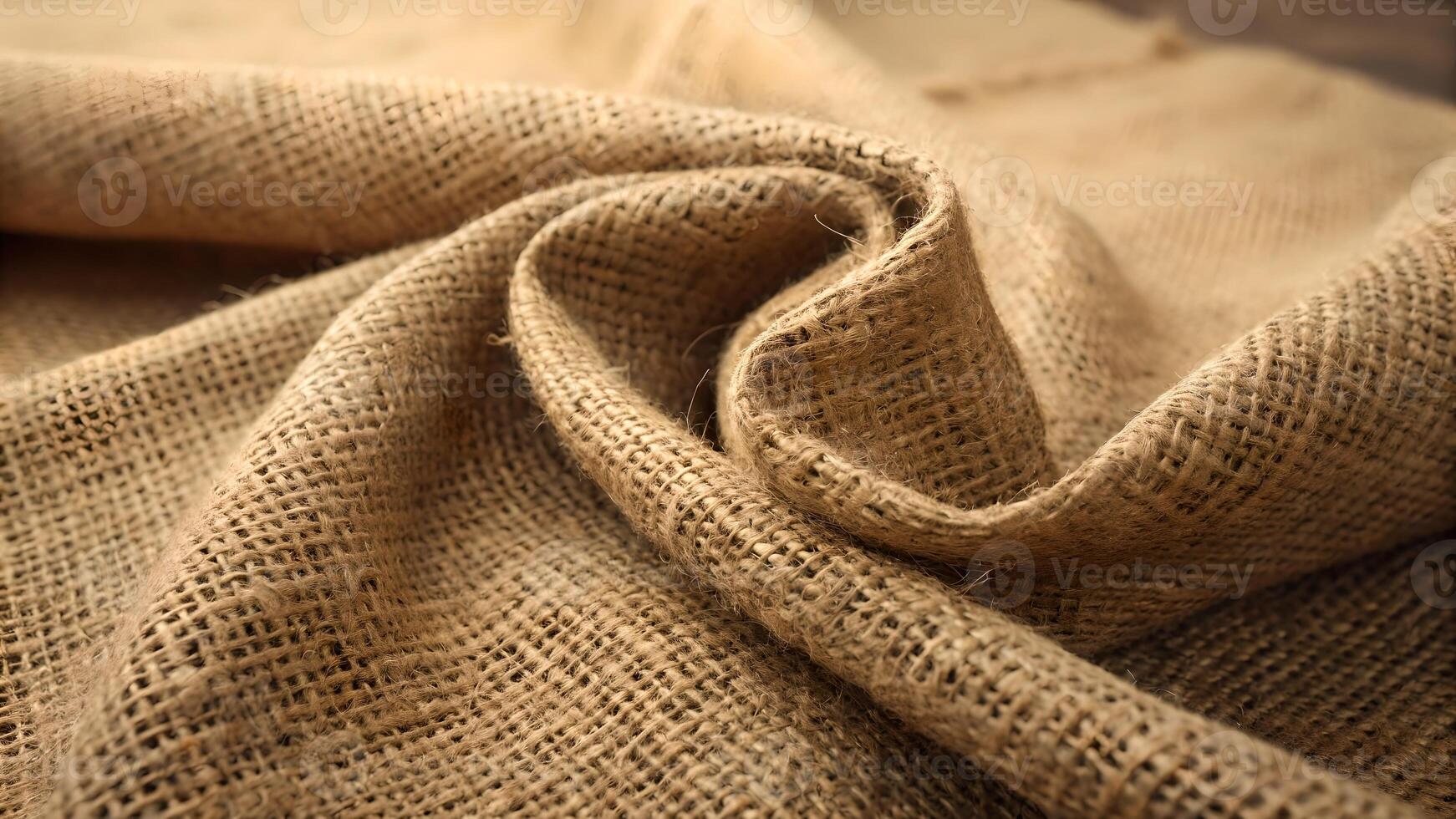 Burlap Fabric Texture Detailed Close-Up for Designers and Craft Enthusiasts Seeking Rustic, Natural Backgrounds for Their Creative Projects photo