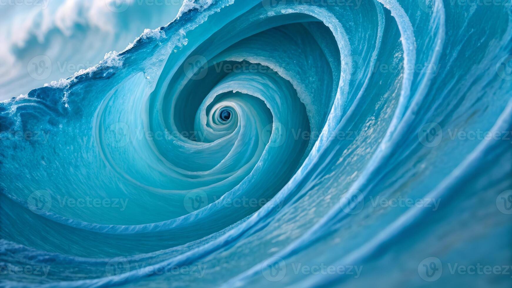 Spectacular Ice Spiral Close-Up in Frozen Landscape for Nature Enthusiasts and Winter Photography Lovers Discovering the Beauty of Arctic Wonders and Unique Natural Formations photo