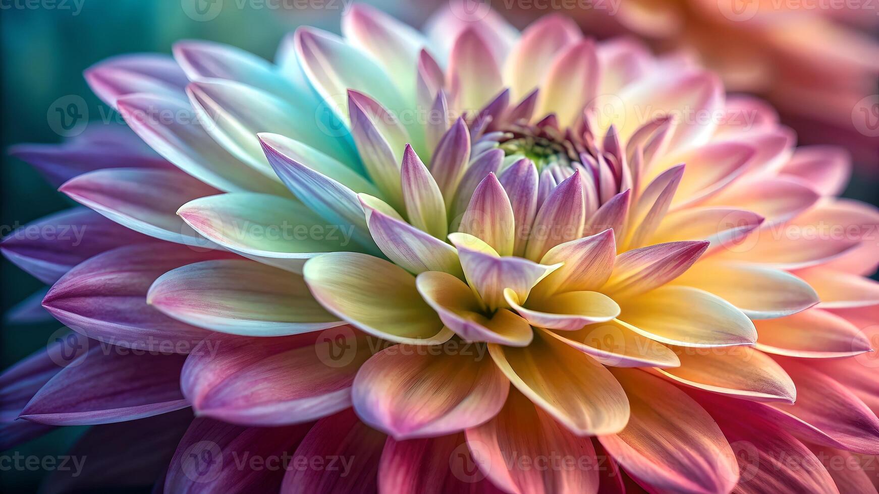Vibrant Dahlia Flower Close-Up in Bloom for Nature Lovers and Floral Designers photo