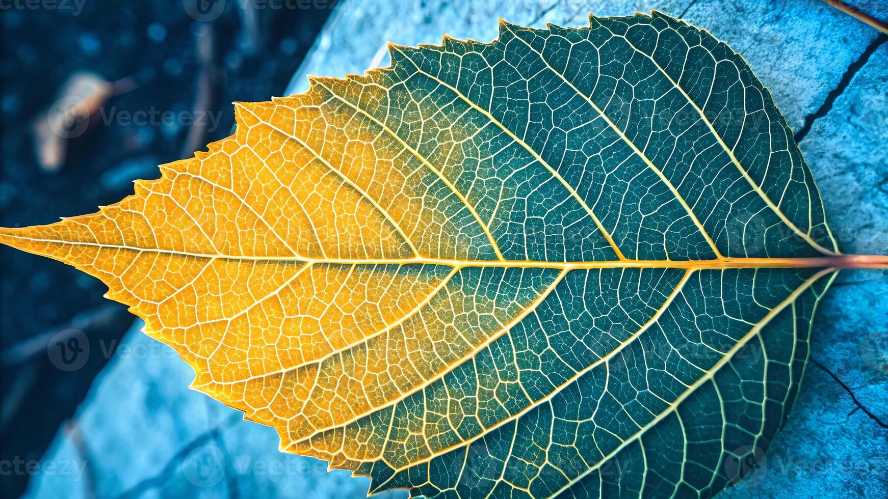 Vibrant Leaf Veins Close-Up Nature Photography for Designers and Nature Lovers Discovering the Beauty of Botanical Patterns in High-Resolution Images Perfect for Creative Projects photo
