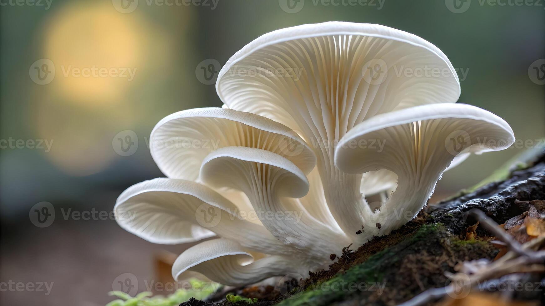 Mushroom cluster in forest close-up for nature enthusiasts and photographers exploring the beauty of fungi in their natural habitat with stunning details photo