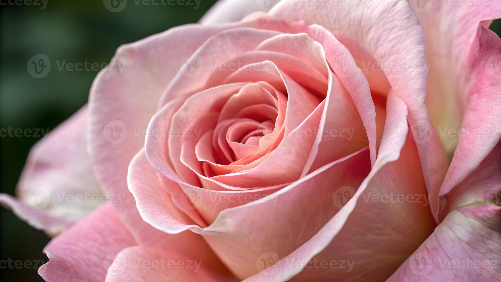 Delicate Pink Rose Close-Up in Soft Focus for Romantic Greeting Cards and Wedding Invitations, Perfect for Designers Seeking High-Quality Floral Images to Enhance Their Creative Projects photo