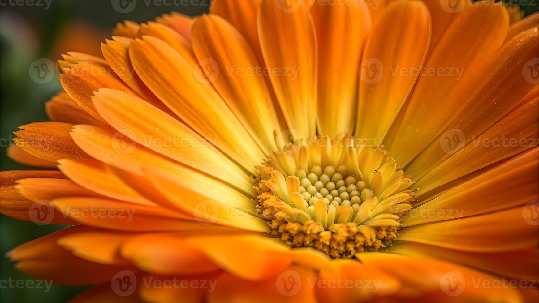 Vibrant Orange Gerbera Daisy Close-Up in Bloom for Nature Lovers and Floral Designers Seeking High-Quality Stock Images photo