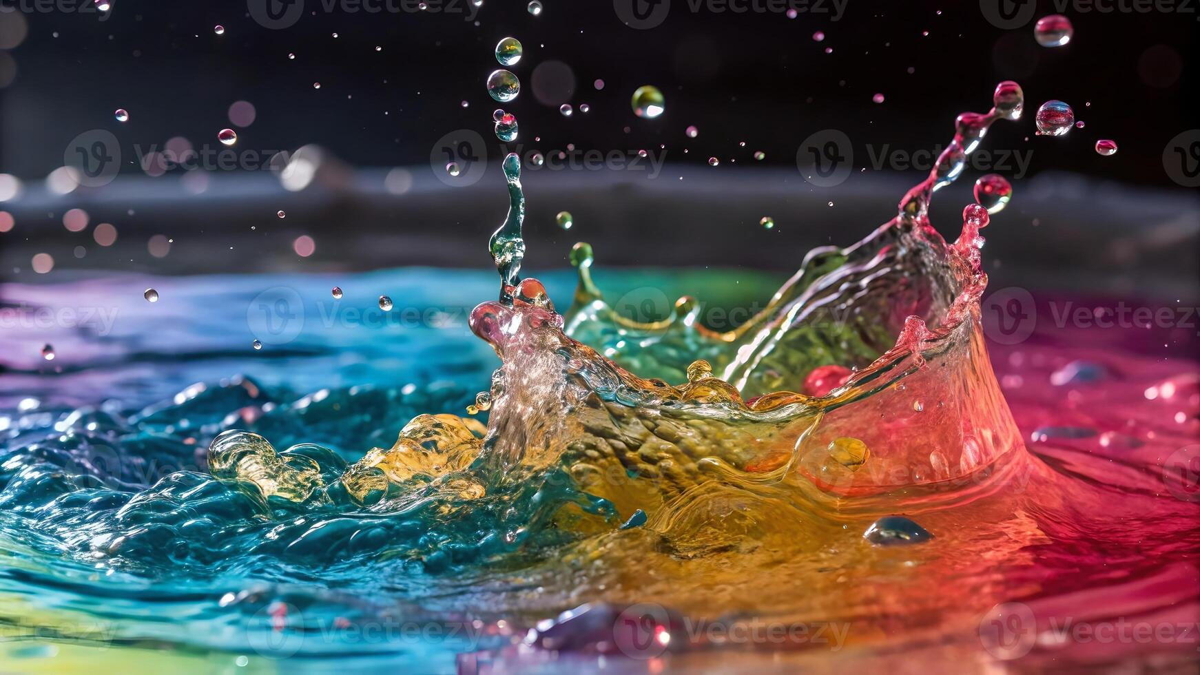 Vibrant Water Splash Captured in High Detail for Creative Designers and Marketers Seeking Stunning Visuals for Their Projects photo