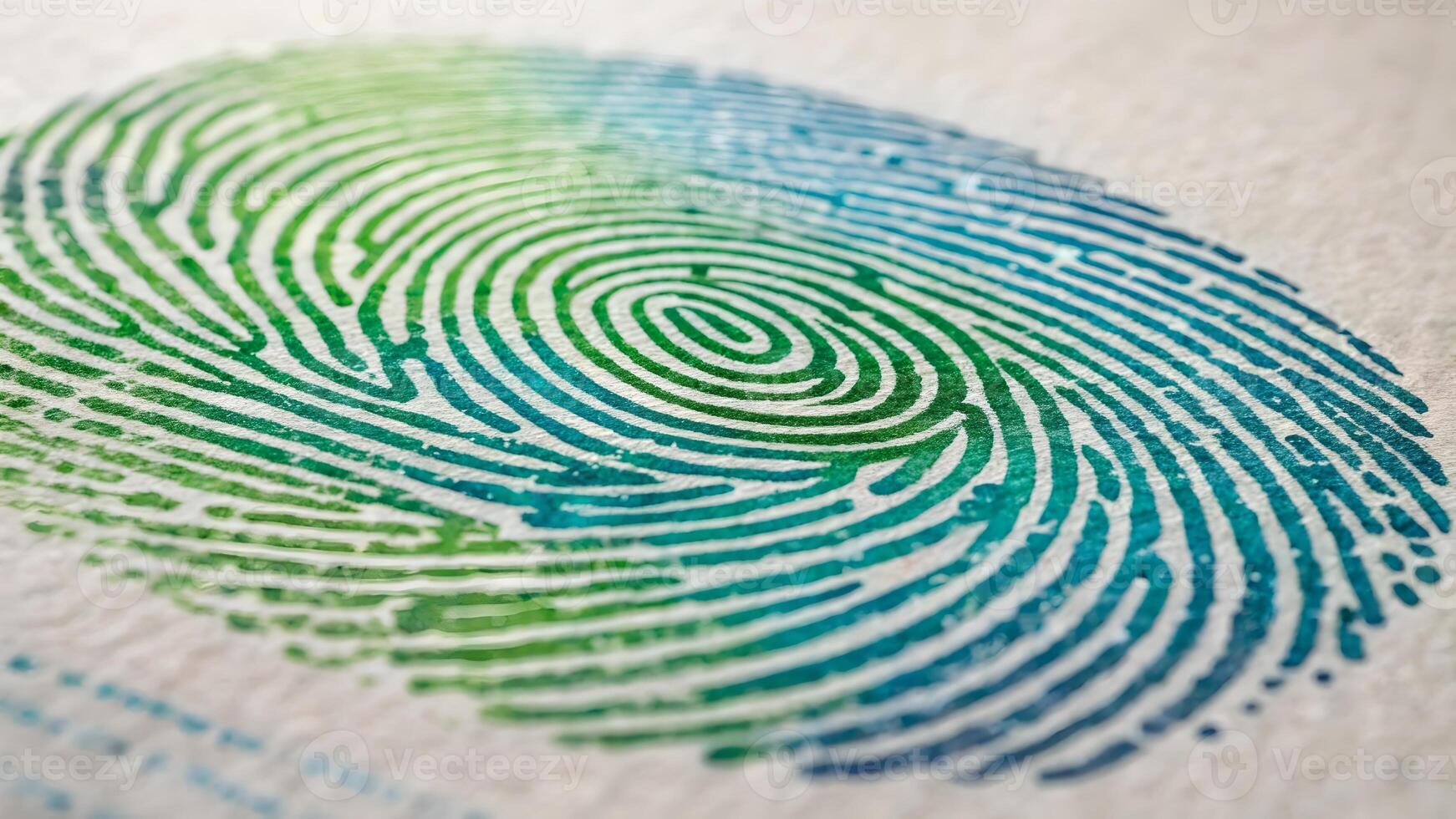 Fingerprint Artistic Design on White Background for Security Professionals and Creative Projects photo