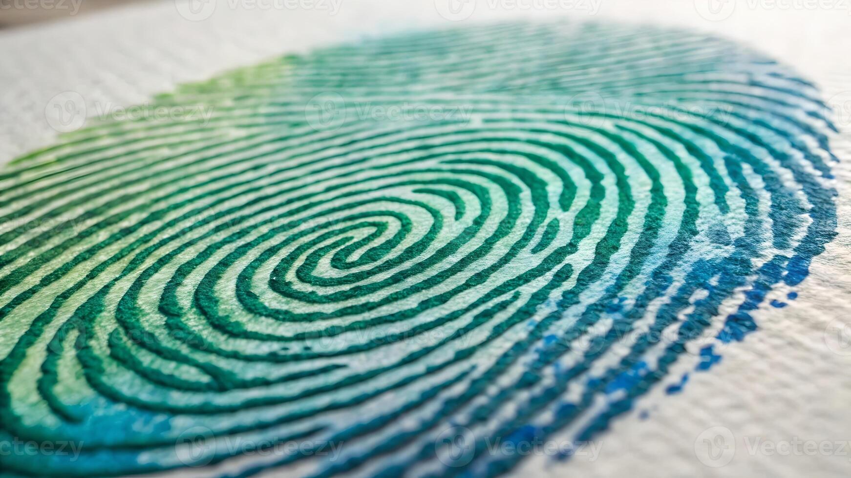 Fingerprint Analysis Detailed Close-Up for Security Professionals and Forensic Experts photo