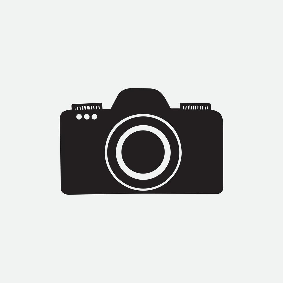 a camera icon on a white background vector