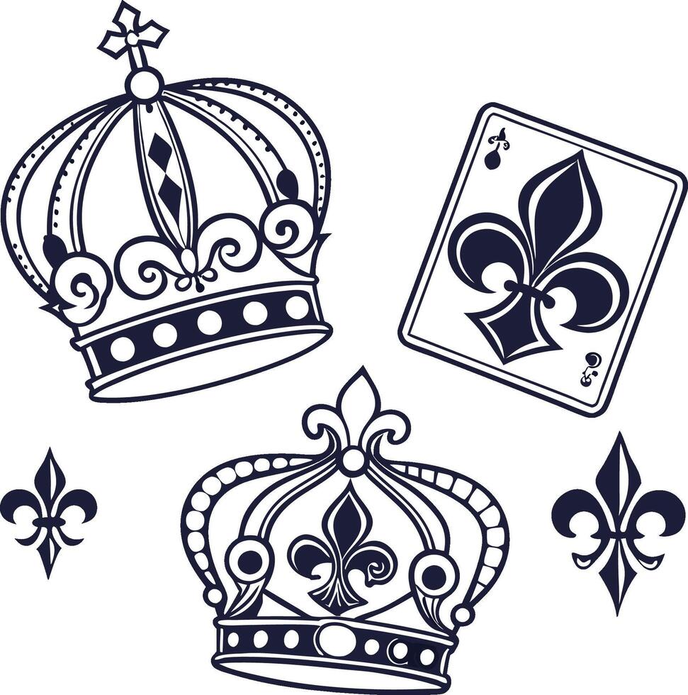 royal golden frame vector