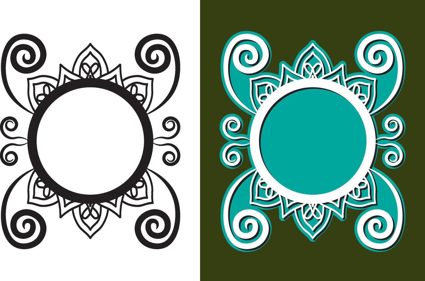 Mirror Frame Template vector