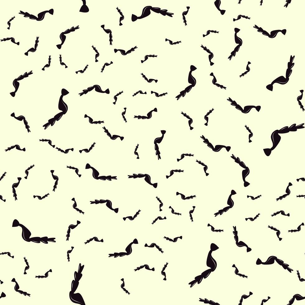 Seamless pattern with insect paws on a yellow background. vector