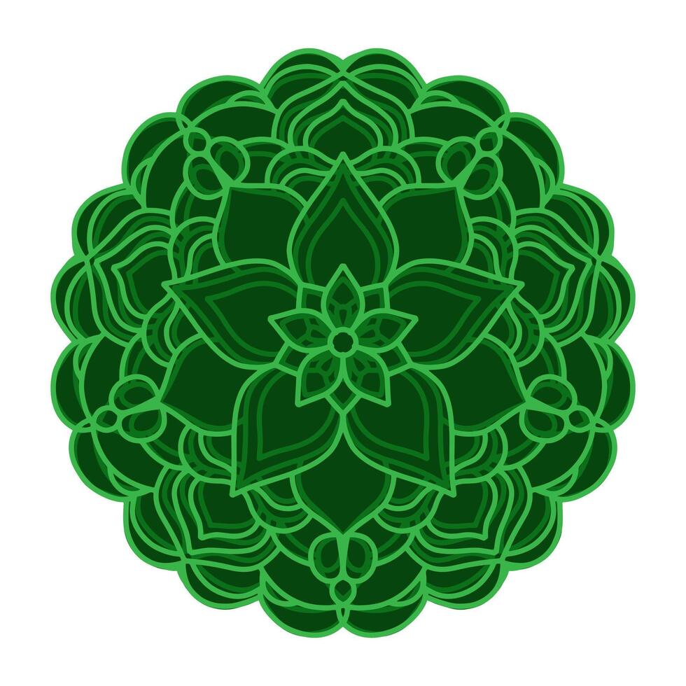 Mandala ornament laser cut vector