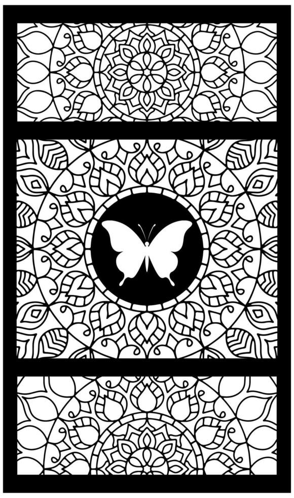 Decorative panel laser cut svg vector