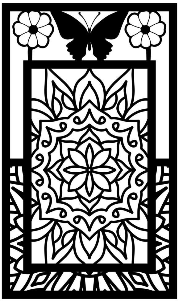 Decorative wedding invitation template vector