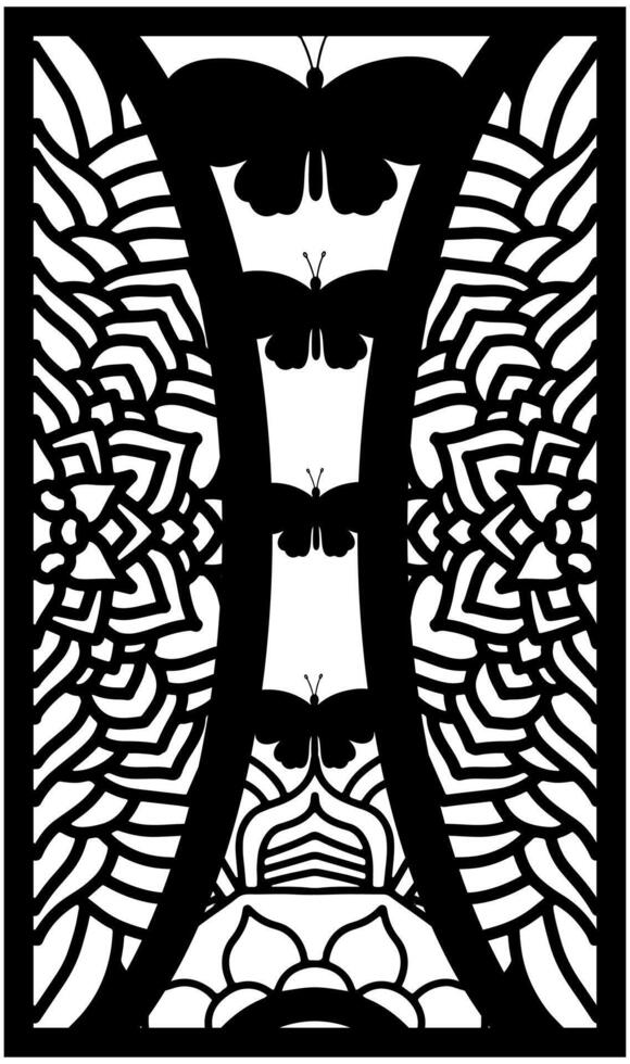 Decorative laser panel vector