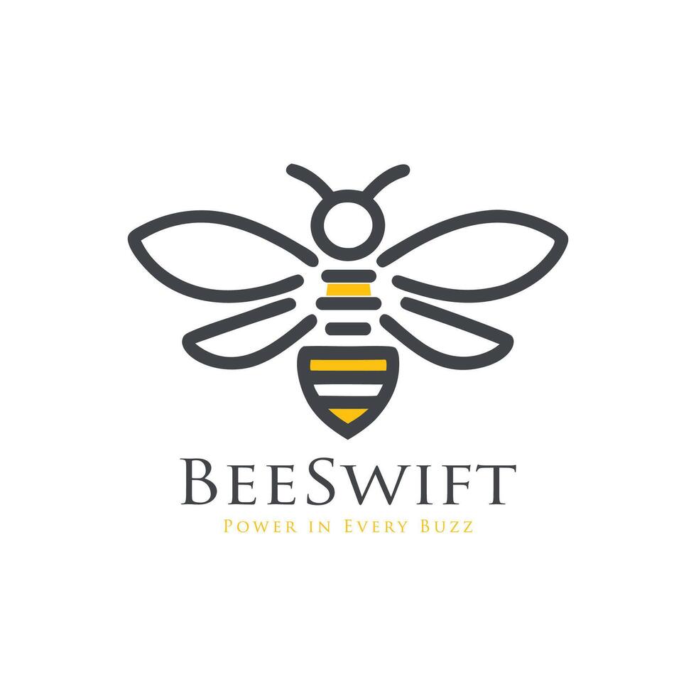 bee logo. honeybee icon. bee vector
