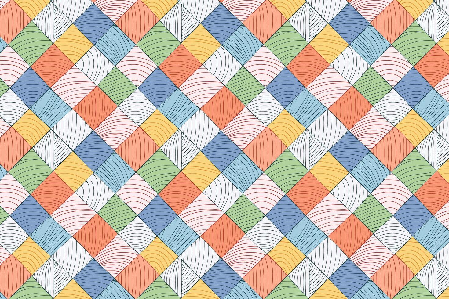 A colorful pattern with wavy lines vector