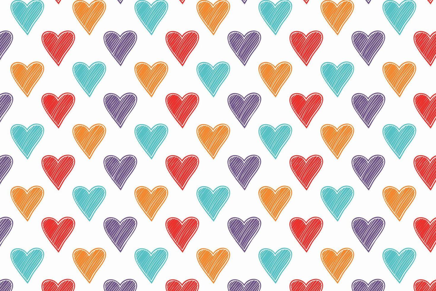 A colorful pattern with loves background vector