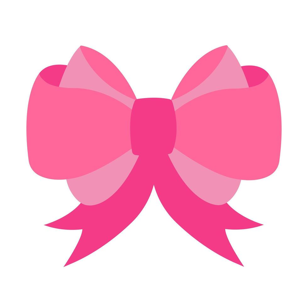Simple bow icon in trendy flat style isolated on white background. Ribbon symbol for your website design, logo, app, UI. illustration in doodle style vector
