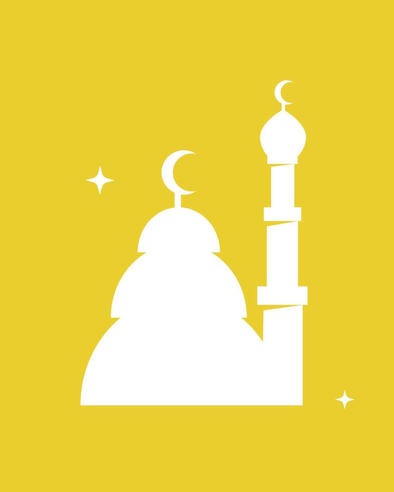 mosque icon logo flat design , for logo, pattern, ramadan design vector