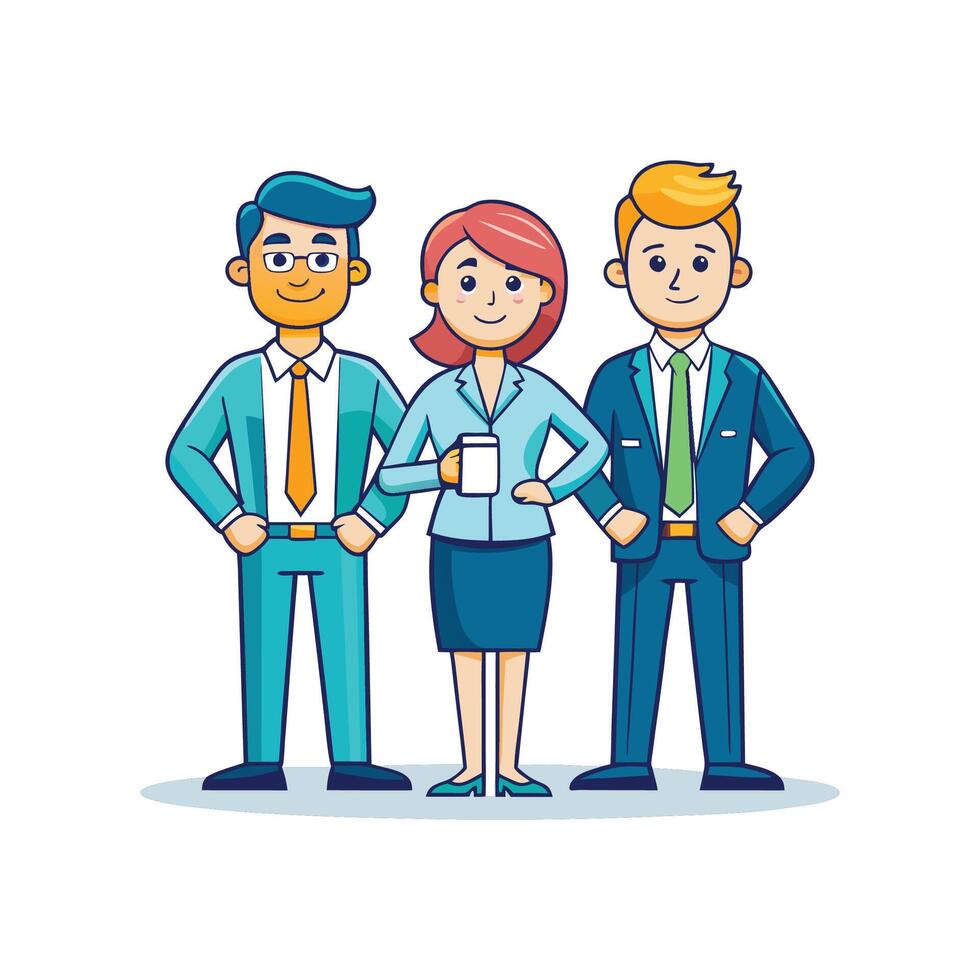 Adaptable Team Member Holding Clipboard with Pride vector