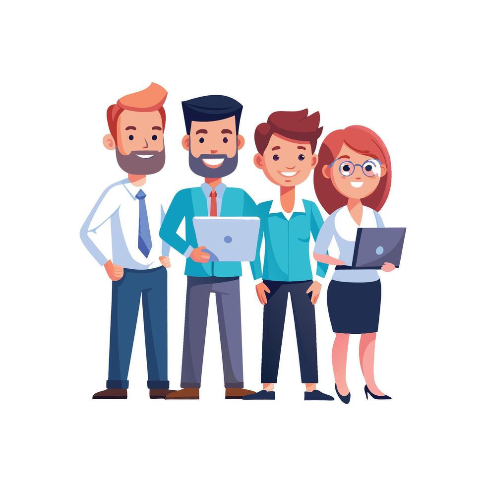 Insightful Team Member Presenting List Effectively vector