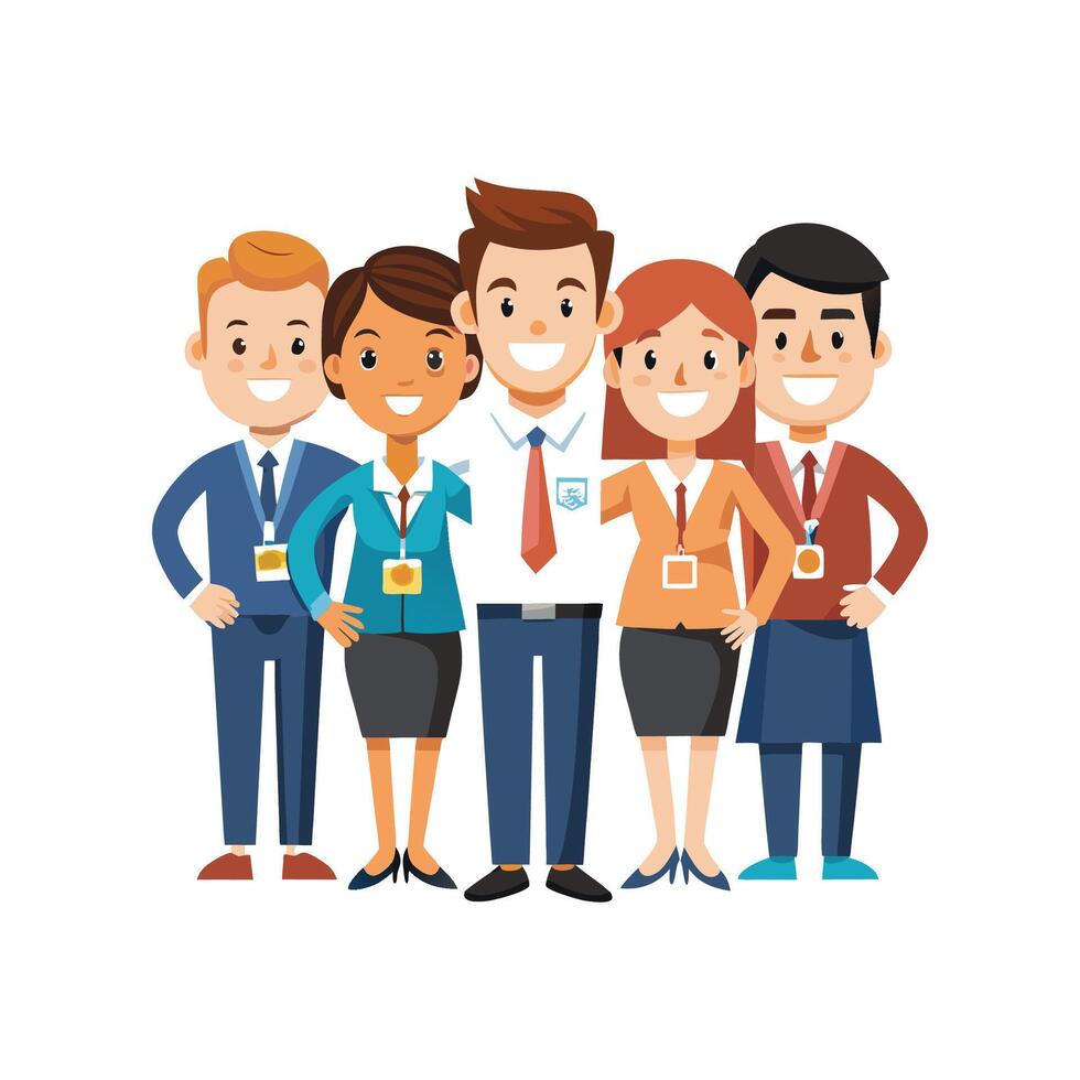 Unified Professionals with a Distinguished Member vector