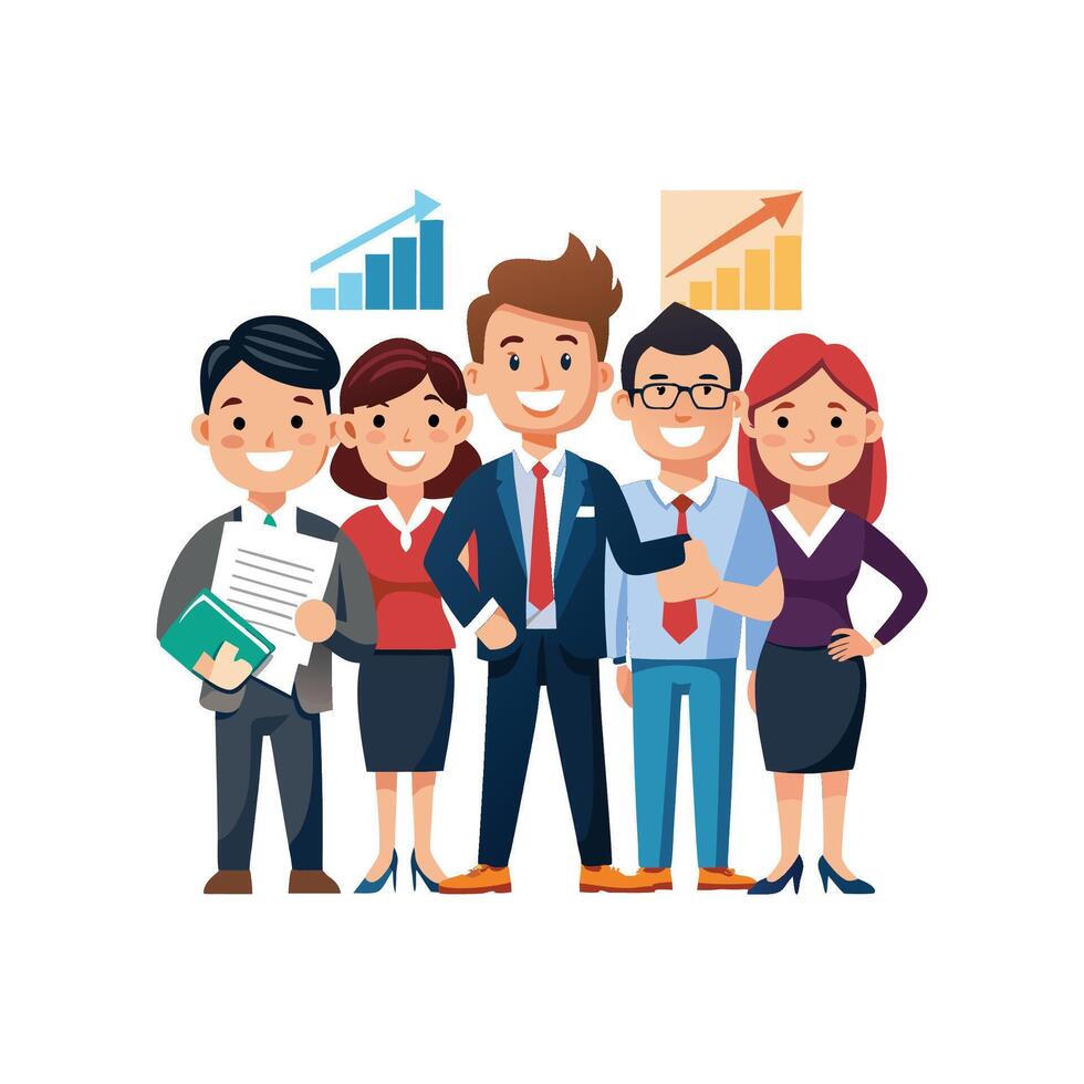 Solidarity Among Business Professionals in Team Formation vector