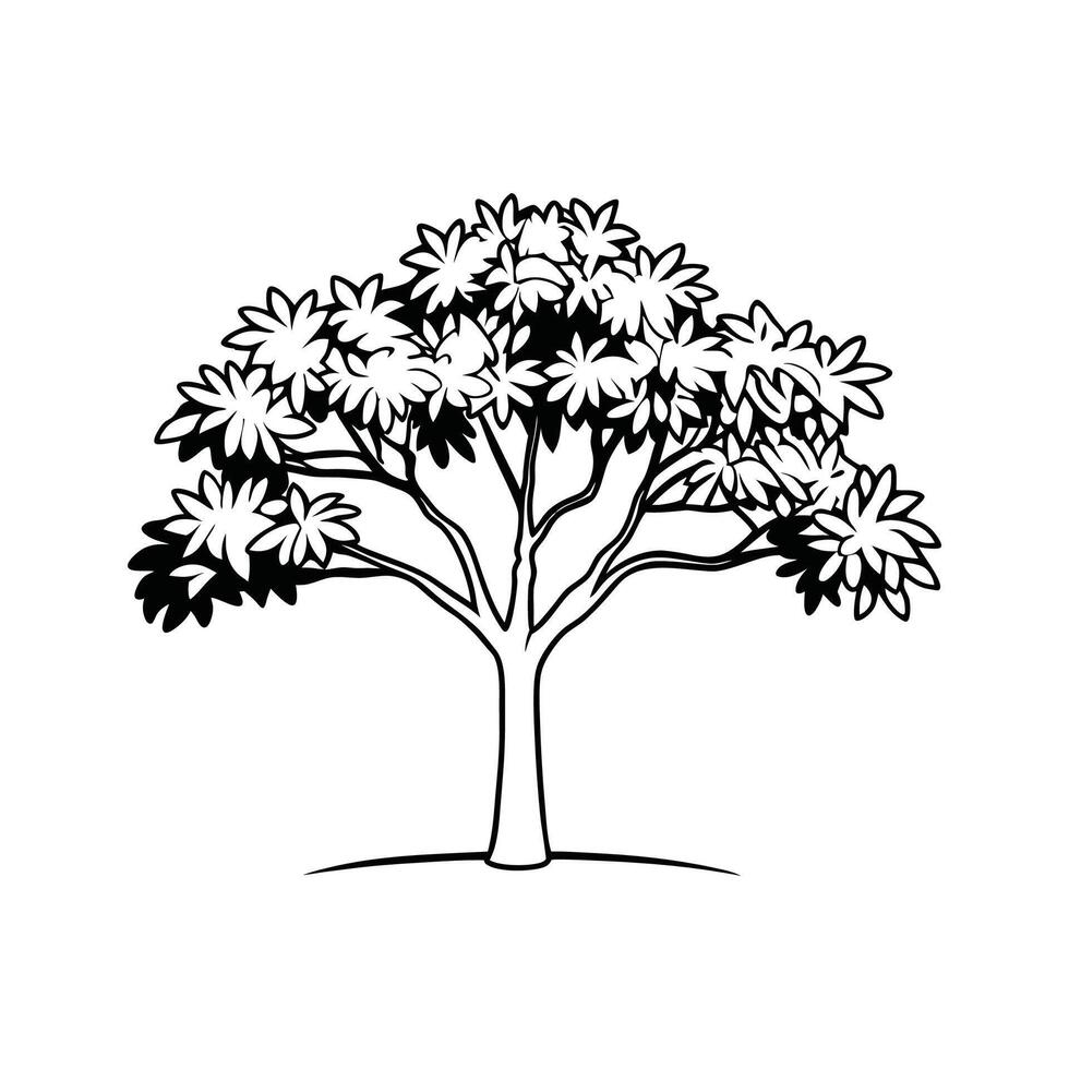 Creative Design of Pond Apple Tree vector