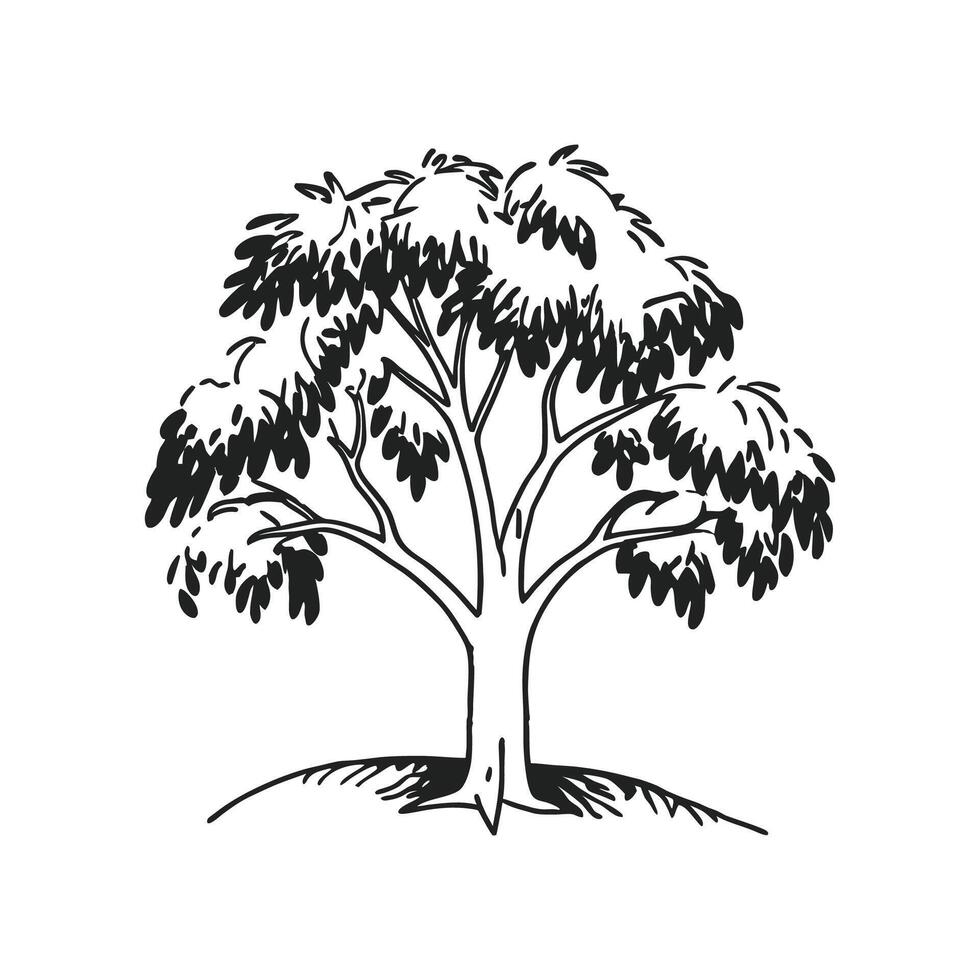 Creative Design of Chinese Pepper Tree vector