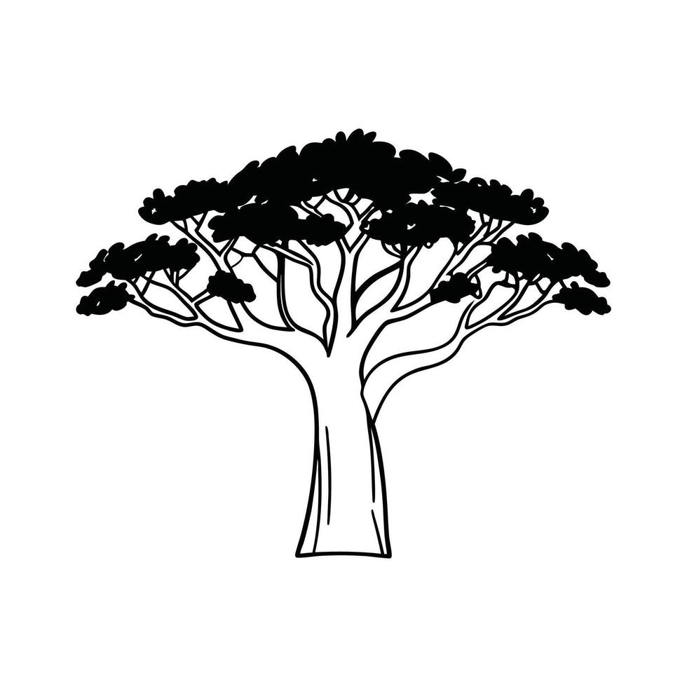 Creative Design of Monkey Ear Tree vector