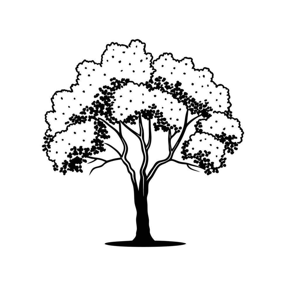Vibrant River Birch Tree Design vector