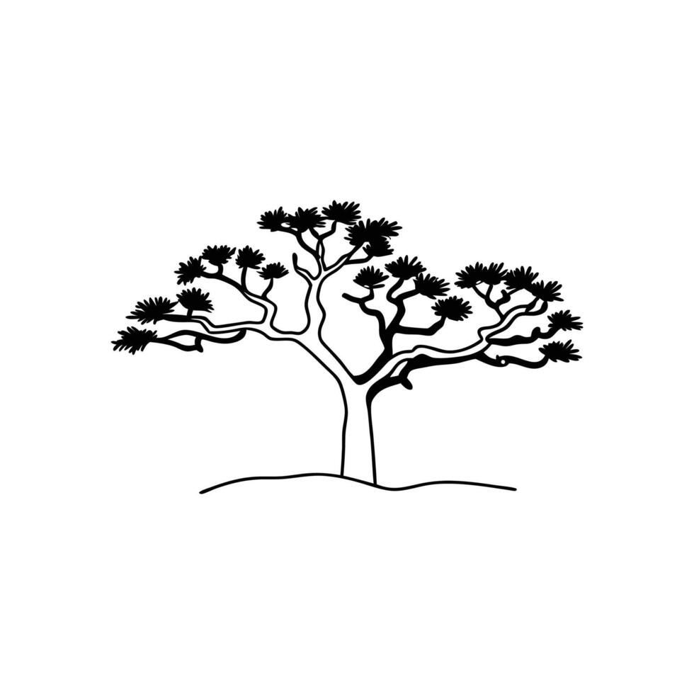 Vivid Rocky Mountain Juniper Tree Illustration vector