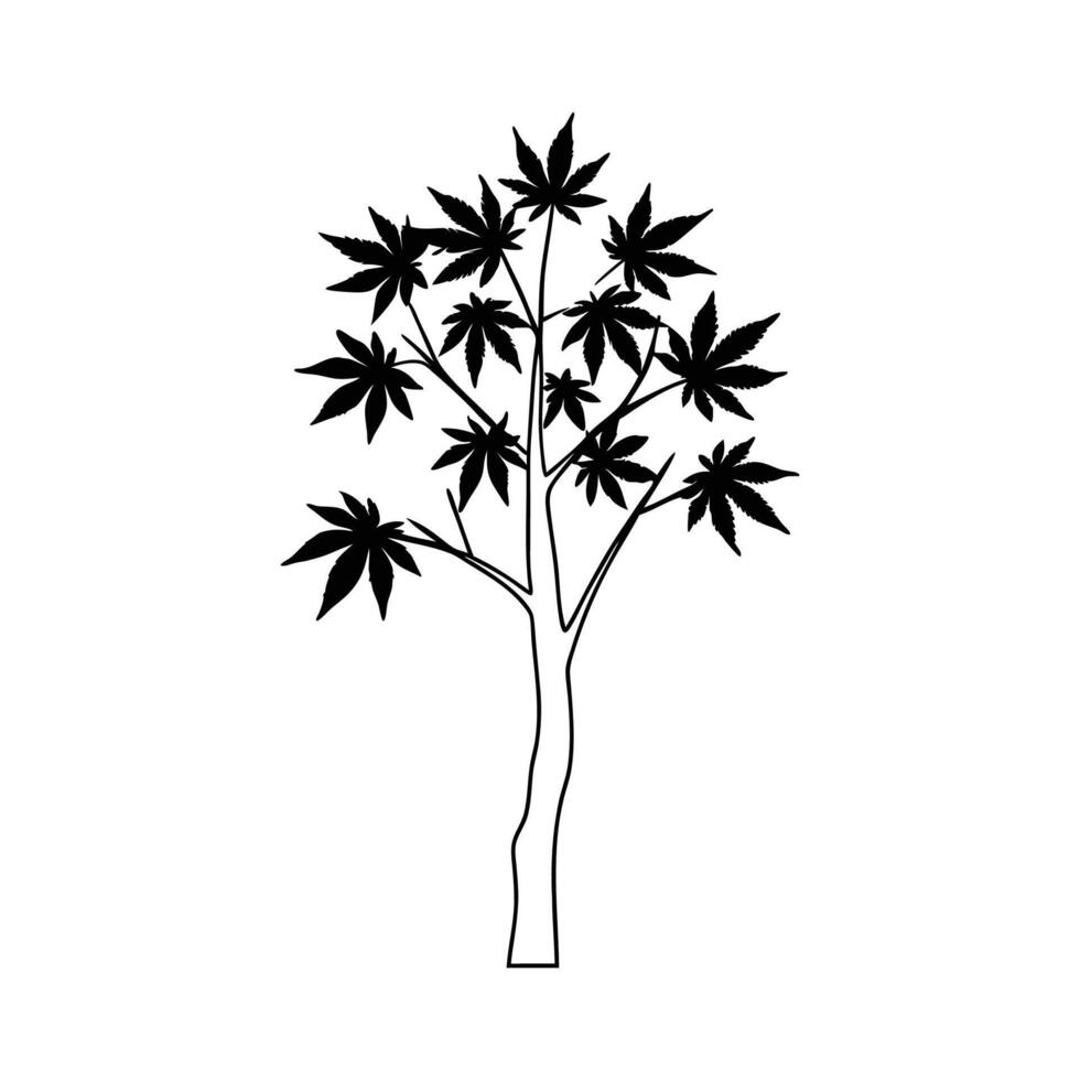 Sweet Gum Tree Artistic Design vector
