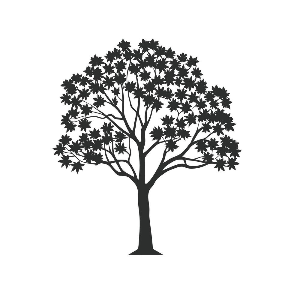 Stylized Sweet Gum Tree Artwork vector