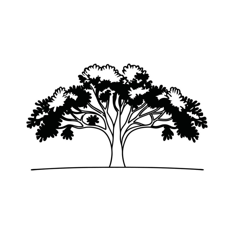 Wattle Tree Artistic Design vector
