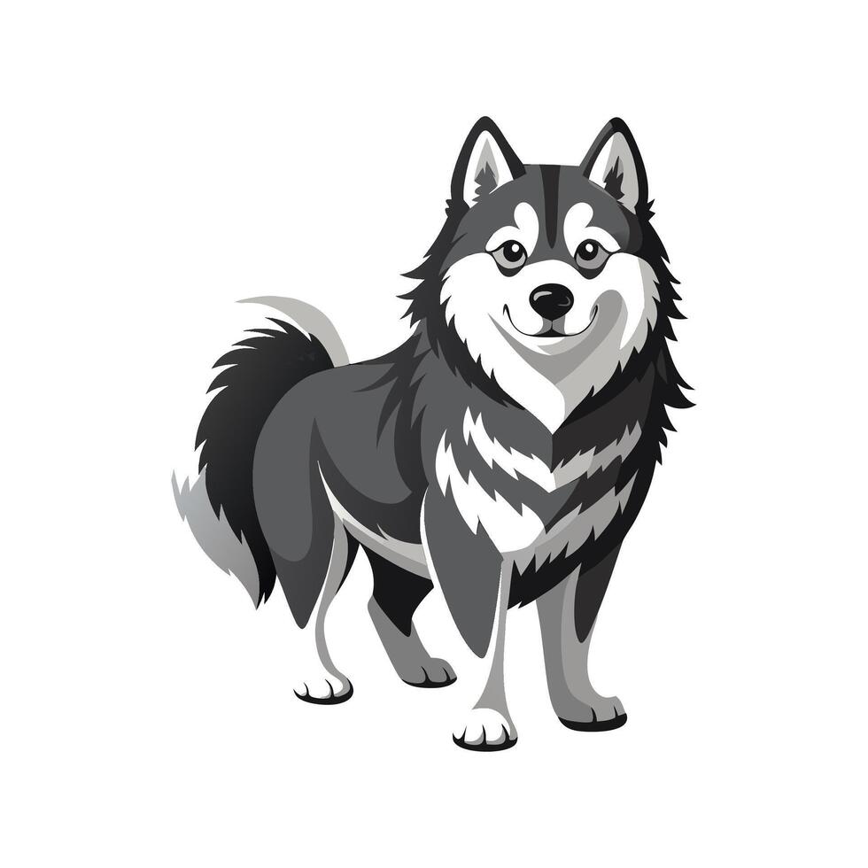 Stylish Alaskan Malamute for Creatives vector