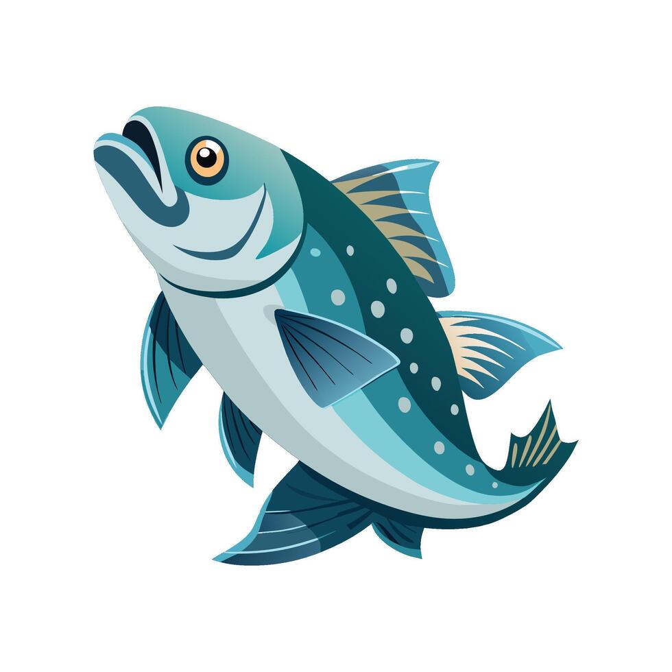 Stylish Arctic Cod for Arts vector